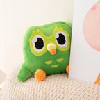 Kawaii Duolingo Green Owl Plush Toy Plushie of Duo The Owl Cartoon Anime Owl Doll Soft Stuffed Animal Children Birthday Gift