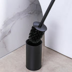 Toilet Bowl Brush Holder Set – Hidden Compact Deep Cleaning Scrubber