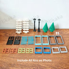 City Friends Door Window Set Building Blocks Compatible Classic House Architecture Blocks Parts MOC Bricks DIY Toys for Kids