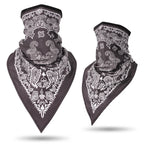 Men Women Bandanna Mask Sports Paisley Bandana Wrap Triangle Face Cover Ski Tube Scarf Fishing Hunting Hiking Neck Gaiter Shield