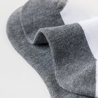 12 pairs basic children's short socks - white and gray design, breathable - suitable for boys and girls back-to-school season