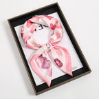 2024 Luxury Square Silk Scarf for Women Hijab Hair Bands Neckerchief Female Satin Shawl Ribbon Headband Fashion Wraps Bandana