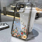 Flower Phone Case For iPhone 16 13 15 11 12 14 17 Pro Max Air 16E XS XR 7 8 SE Shockproof Transparent Cover Silicone Soft Fundas