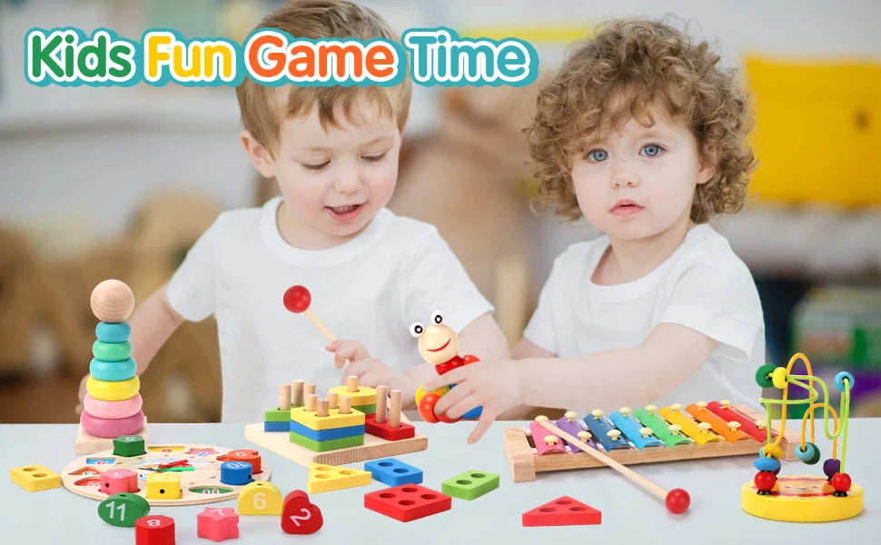 Montessori 3D Wooden Puzzle Educational Learning Toy for Kids
