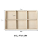 Plush Jewelry Storage Tray, Detachable Tray, Earrings, Earrings, Rings, Necklaces, Storage Tray, Drawer, Partition Tray