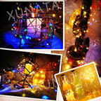 3V Led Silver Wire Fairy Lights Battery Power LED String Light with Switch for Garden Patio Fence Wedding Party Christmas Decor