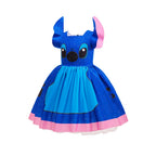 Girls Stitch Cosplay Dress – Cartoon Princess Costume Outfit