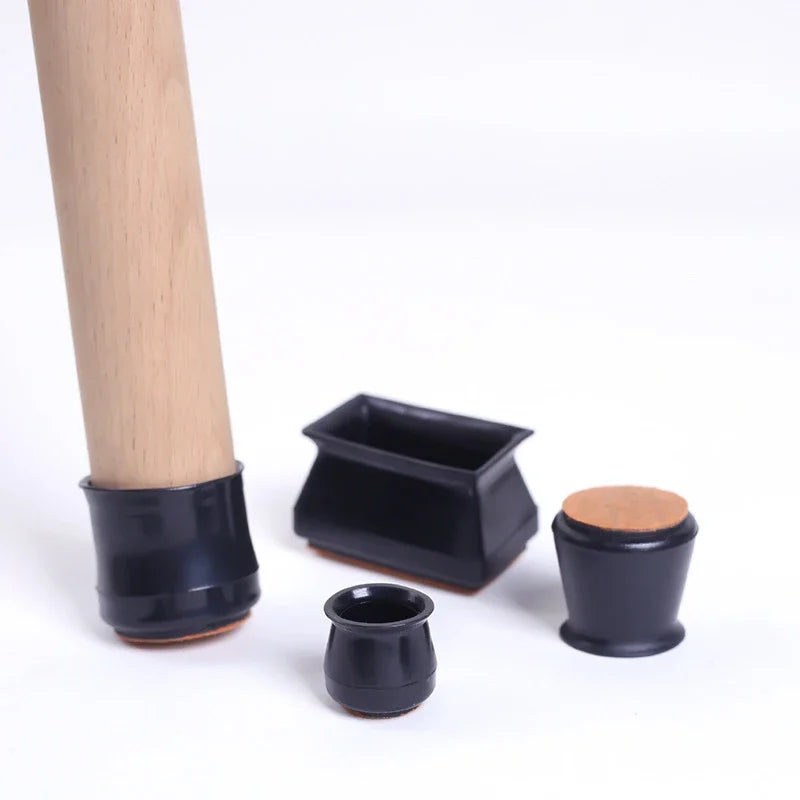 24/4pcs Chair Leg Caps Silicone Feet Protector Pads Furniture Table Covers Socks Plugs Cover Furniture Leveling Feet Home Decor