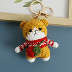 Cute Rabbit Crochet Keychain Handmade Bunny Bag Charm
