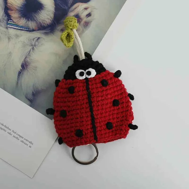 Cute Crochet Cactus Keychain Decorative Bag Charm