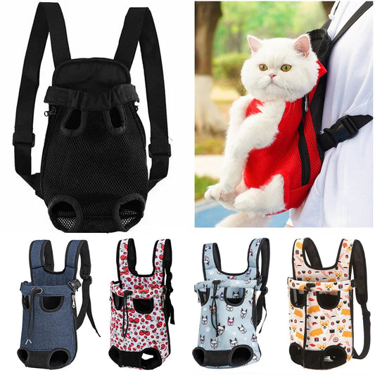 Adjustable Pet Backpack Carrier for Cats & Small Dogs