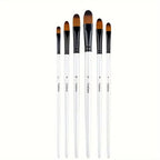 Yutiars Professional Artist Paint Brush Set - 6/24 PCS, Nylon Bristles for Watercolor, Acrylic, Oil Painting, Crafts & Face Body