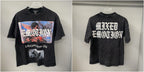 New MIXED-EMOTION Rhinestone cartoon printed pattern 100% cotton Men Women T-shirt Loose casual Shinning Diamond Tees Oversized Top