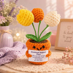 Positive Energy Duck Doll Hug Pocket Mini Handmade Plush Wool Knitting Dolls Funny Emotional Support Crochet Gift for Birthday