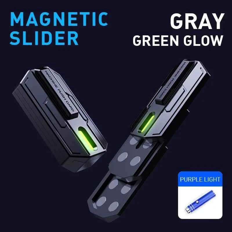Fingertip Fidget Toys Luminous Slider Magnetic Haptic EDC Clicker Metal Hand Spinner ADHD Tool Anxiety Stress Relief Adult Toys