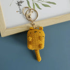 Small Cat Crochet Keychain Cute Kitten Bag Charm