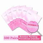 50/200/500 Eyelash Patches For Building Grafted Eyelash Pads Russian Packing Under Eyes Paper Stickers For Eyelash Extension