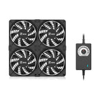 TEUCER 3000RPM 120MM Large Air Volume 220V Btc Mining Machine Workstation Cabinet Server Case Cooling System Fan with Adapter