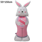 1pc,Large Easter Standing Balloon for Happy Easter Day Party Decorations 150cm Bunny Easter Egg Balloons Kids Party Favors