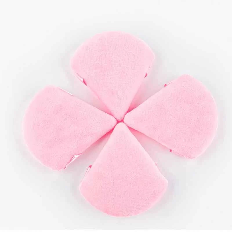 1/2/3/6Pcs Triangle Velvet Powder Puff Face Cosmetic Eye Beauty Makeup Tool Reusable Sponge Washable Mini Powder Puff Accessorie