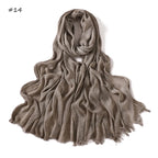 180*65cm Tie-dye Crinkle Rayon Hijabs for Women Muslim Scarf Shawls Plain Ladies Breathable Headband Femme Turban Ramanda