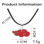 Akatsuki Anime Cosplay Costume Red Cloud Robe Set