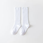 0-12Y Teenage Boys And Girls Cotton Socks Casual Ribbed Knee High Kids Long Tube Socks Baby Stocking Winter Children Sock School