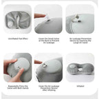 U-Shaped Inflatable Travel Pillow Portable Air Neck Support Cushion Comfortable Sleeping Press to inflate pillow neck pillow