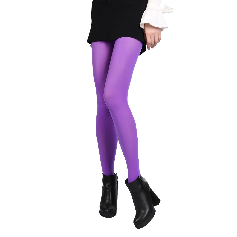 Women Black Sexy Tights Opaque Pantyhose 120D Seamless Winter Warm For Women Spring Autumn Nylon Stockings Footed Thick Stocking