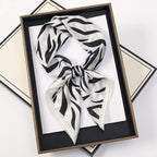 60Colors Luxury Scarf Women 70*70Cm Silk Feel Square Hair Wrapping Foulard Satin Shawl Big Size Head Bandana Hijab Handkerchief