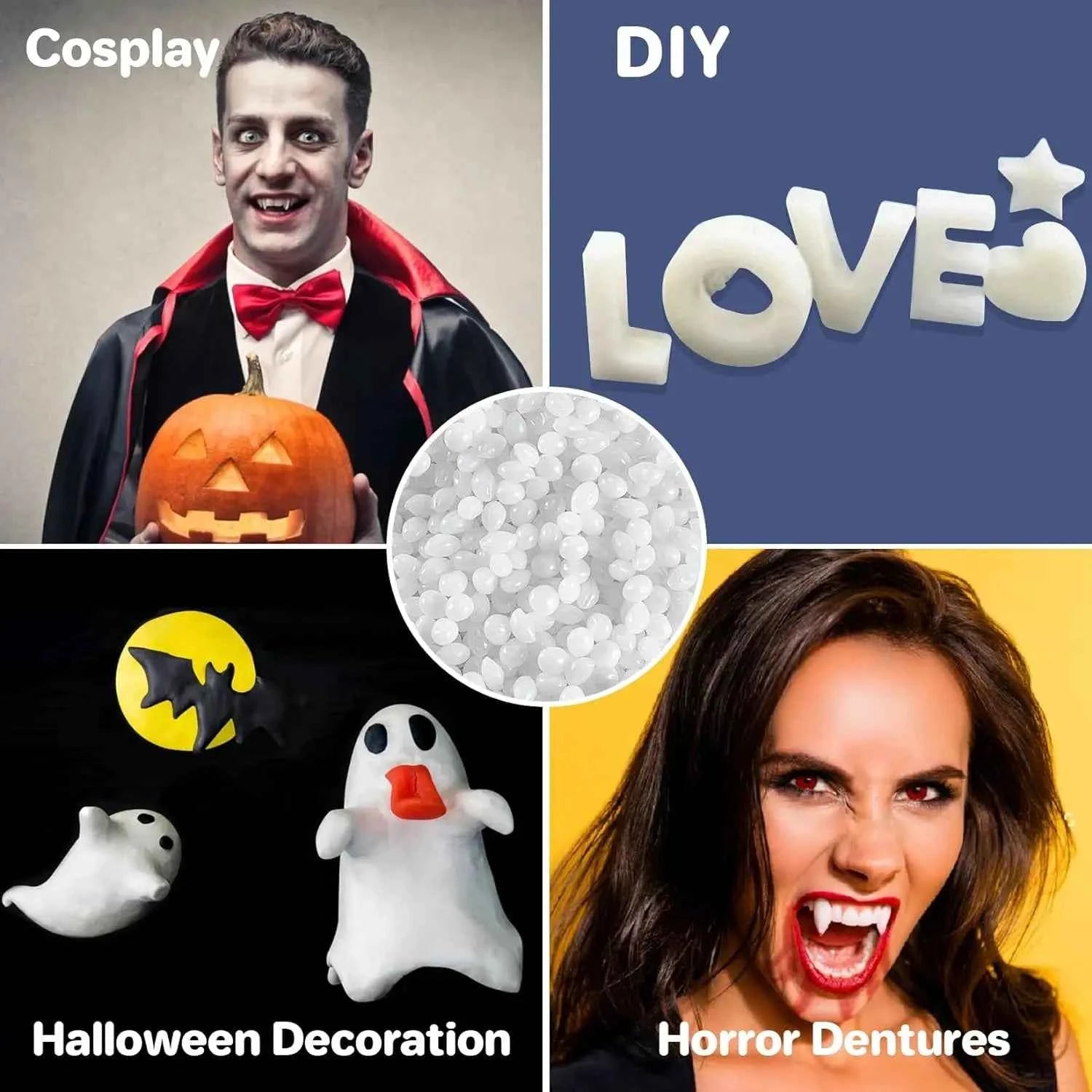 DIY thermoplastic clay beads are reusable and moldable, suitable for carving and crafts, DIY art shaping materials, carving and