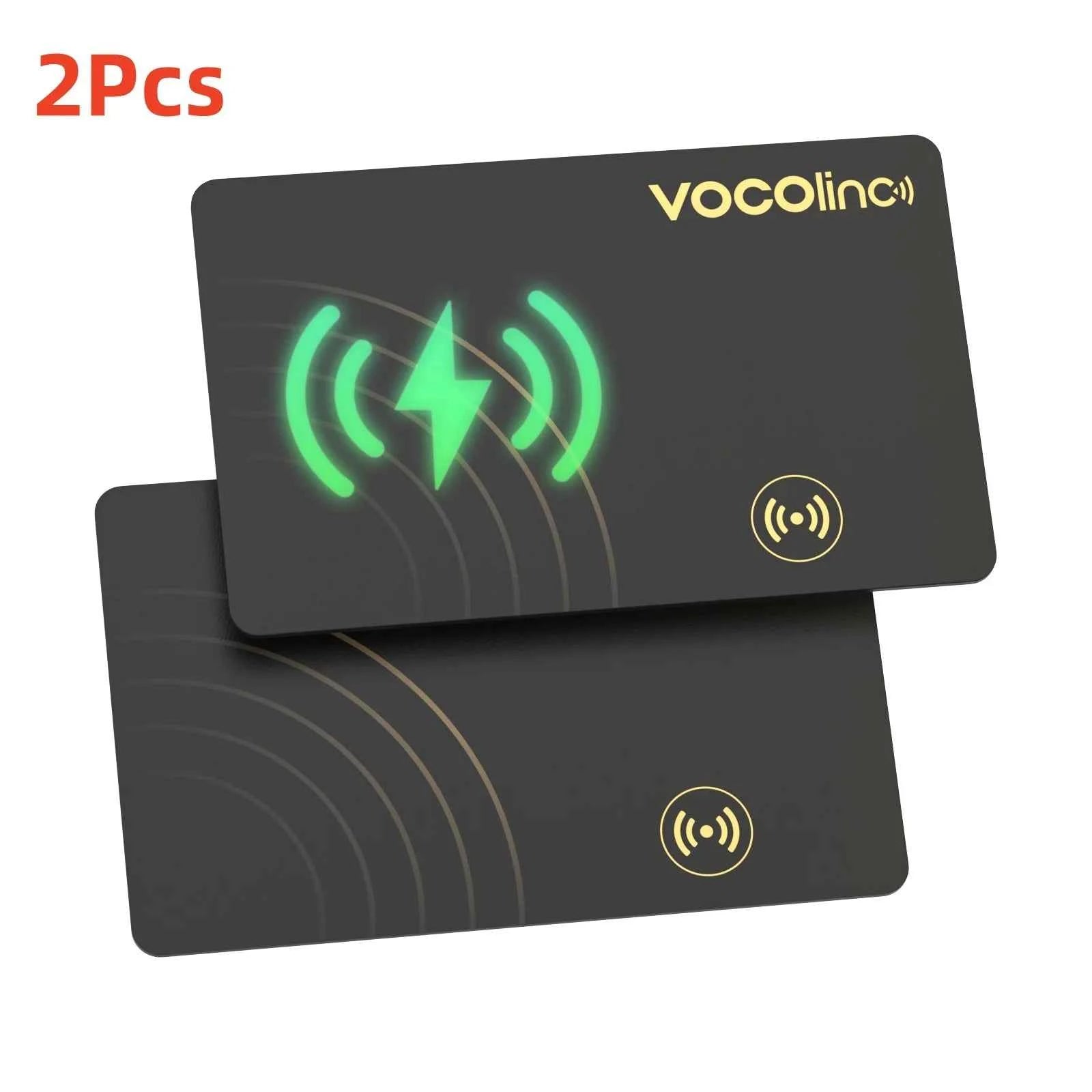 1/2Pcs VOCOlinc Wireless Charging Bluetooth Tracking Card,Global locator, Smart Tag, Item Finder, Use with Find My (IOS Only)