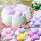 Children Mini Cat Claw Squishy Fidget Toys Soft Cute Cat Paw Slow Rebound Pinch Decompression Toy for Kids Adults Christmas Gift