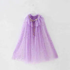 Girl Costume Children Elegant Dress Cape Kids Christmas Halloween Party Supply Girl Tulle Cloak Elsa Rapunzel Cosplay Accessory