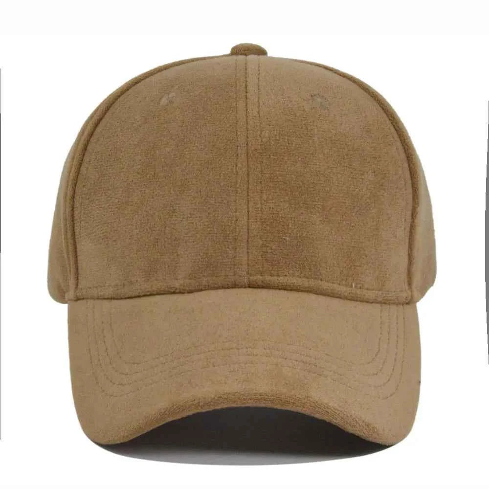 Fashion False Suede Baseball Caps For Men Women Autumn Winter Solid Retro Snapback Hip Hop Hat Unisex Street Adjustable Sun Caps