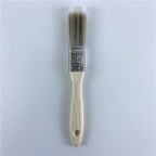 5Pcs Paint Brush Set White Coffee-colored Paint Long-handled Bevel Art-specific Nylon Brushes for Barbecues and Marine Use