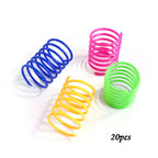 Kitten Cat Toys Wide Durable Heavy Gauge Cat Spring Toy Colorful Springs Cat Pet Toy Coil Spiral Springs 4/8/16/20pcs - WTN Essentials 