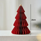 Paper Christmas Tree Ornaments 3D Honeycomb Christmas Tree Decorations Folded Paper 2026 Xmas New Year Desktop Arrangement Decor