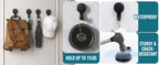 TAILI No Drilling Towel Hook Removable Vacuum Suction Cup Hooks Bathroom Robe Towel Holder Hook Kitchen Hotel Home Accessories