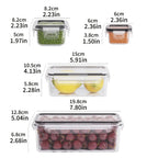 8-PC BPA-Free Airtight Food Containers with Locking Lids - Microwave/Freezer Safe PP Plastic Storage for Dry Goods/Fruit/Veggies