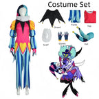 Fizzarolli Cosplay Costume Tops Pants With Hat Neckwear Gloves Full Set Role Play Halloween Carnival Costume Suit