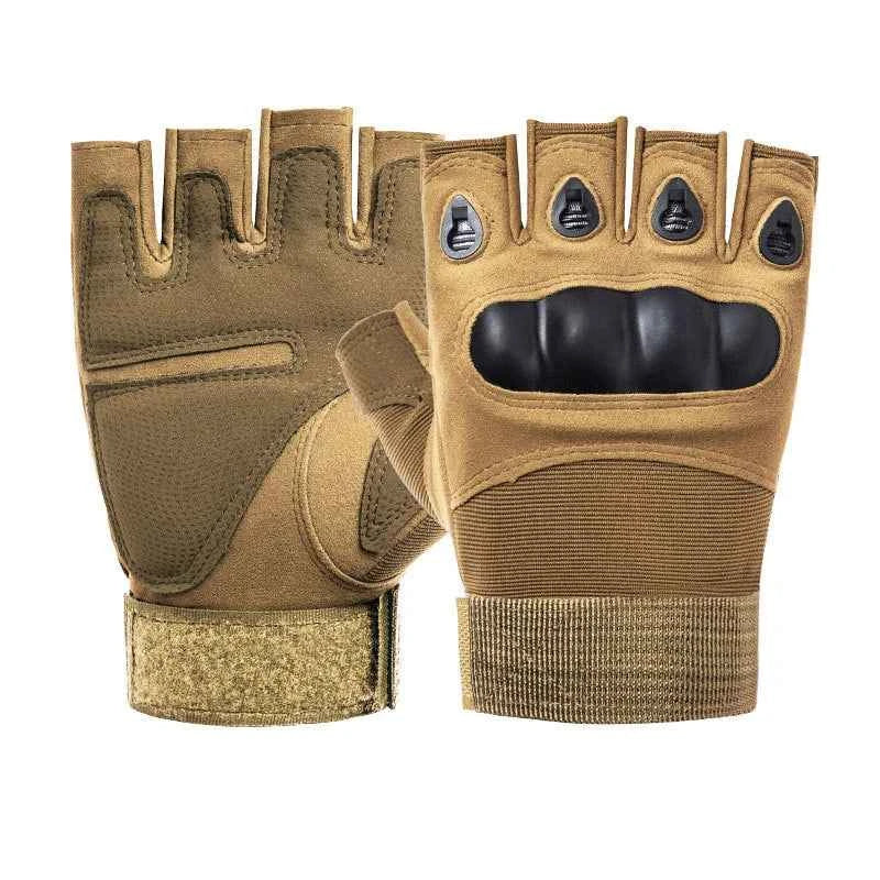 Outdoor  Fingerless Gloves Hard Knuckle Paintball Airsoft Hunting Combat Riding Hiking  Half Finger Gloves