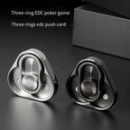 Triangle Spinner Flip Coin EDC Fidget Push Coin Decompression Hand Toy Handle Piece Fidget Spinner Fun Toy