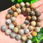 Natural Stone Beads Lapis Lazuli Round Loose Stone Beads For Jewelry Making DIY Bracelet Earrings Accessories 15'' 4/6/8/10/12mm