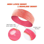 3 Pack Sports Headbands Moisture-Wicking Running Yoga Gym Non Slip Sweatbands for Men Women