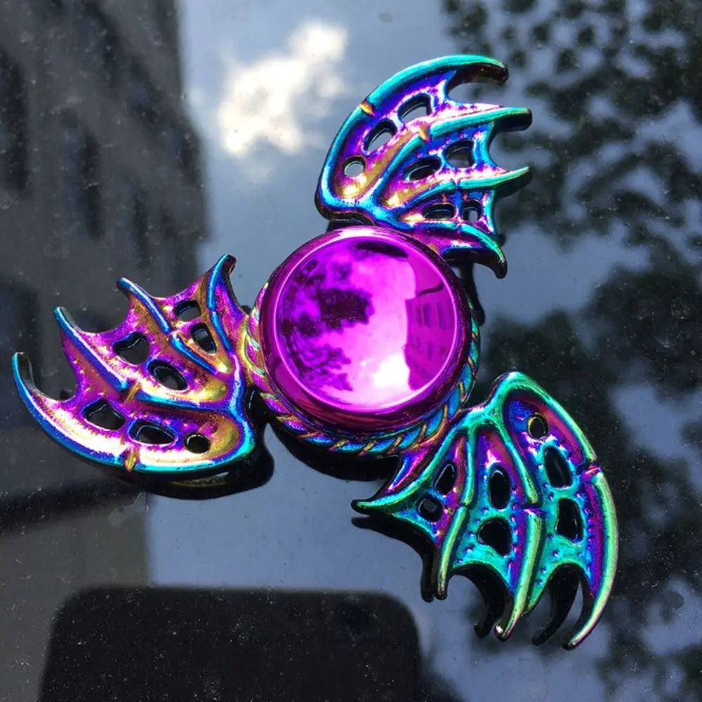 Dragon Wings Hand Spinner Alloy Low Noise Metal Rainbow Finger Spinner Anti-Anxiety High Speed Fingertip Gyro Birthday Gift