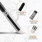 6pcs professional dry brush set with solid wood handle and aluminum collar, suitable for model and character painting