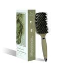 1PC Boar Bristle Detangling Hair Comb Hollow Out Hair Brush Anti-Static Scalp Massage Hairbrush Salon Styling Tools For Gifting