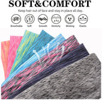 3 Pack Sports Headbands Moisture-Wicking Running Yoga Gym Non Slip Sweatbands for Men Women