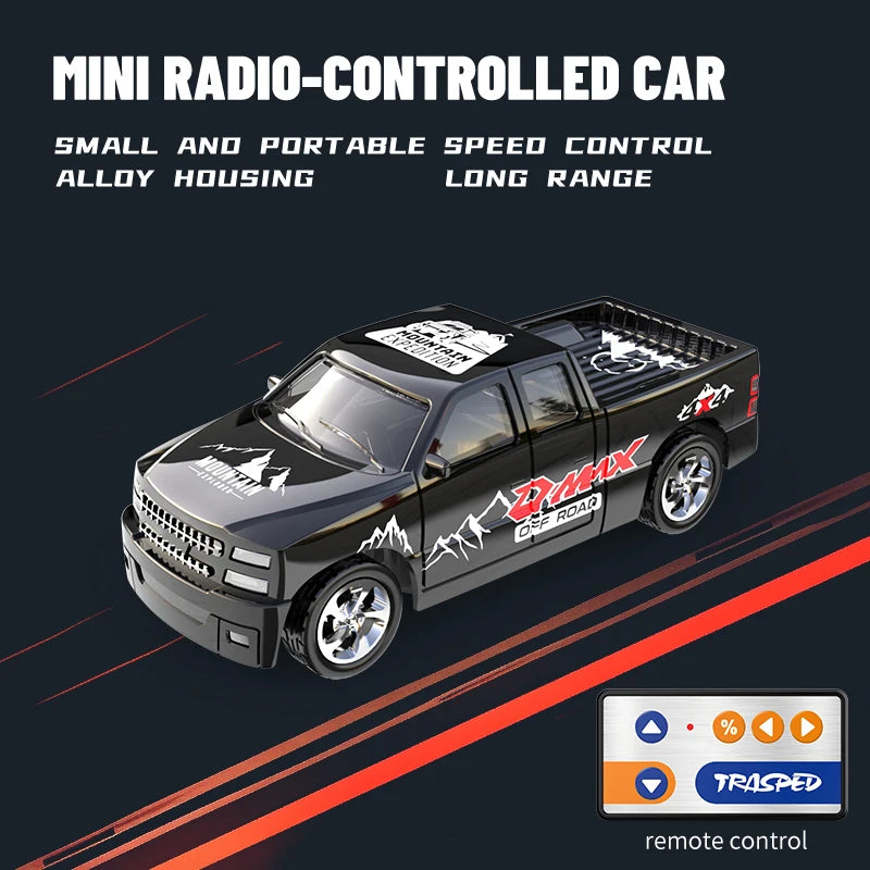 New RC Car MINI Alloy 1/64 Remote Control Car Convenient to Carry 60 Minutes of Work Time Children's Gifts Electronic Toys
